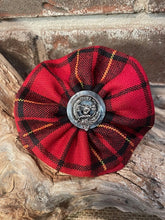 Clan Crested Tartan Rosette Brooch