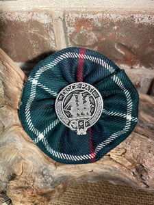 Clan Crested Tartan Rosette Brooch