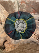 Clan Crested Tartan Rosette Brooch