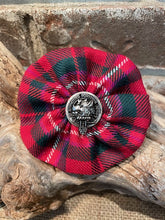 Clan Crested Tartan Rosette Brooch