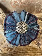 Canadian Tartans Rosette Brooch @ Celtic Knot Badge