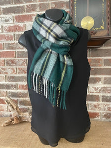 Canadian Tartan Blanket Weight Wool Scarf