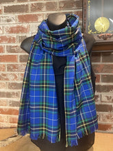 Canadian & Scottish Tartans Wide Long Scarf Poly/Viscose