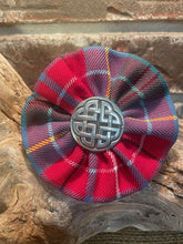 Canadian Tartans Rosette Brooch @ Celtic Knot Badge