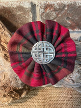 Canadian Tartans Rosette Brooch @ Celtic Knot Badge