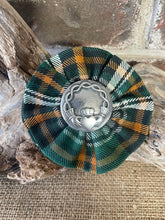 Tartan Rosette Brooch @ Claddagh badge