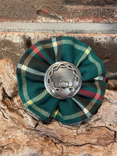 Tartan Rosette Brooch @ Claddagh badge