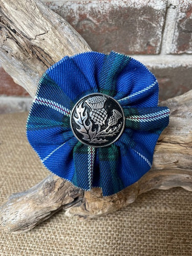 Tartan Rosette Brooch @Thistle Badge