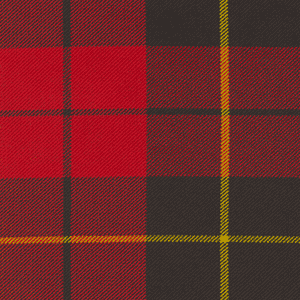 Clan Crested Tartan Rosette Brooch