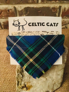 Celtic Cat Tartan Collar Scarf