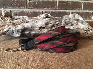 Maple Leaf Tartan Dog Leash