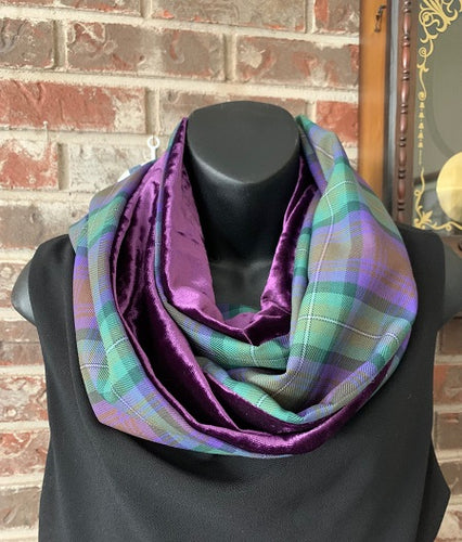 Clan & Specialty Tartan Lined Infinity Scarf